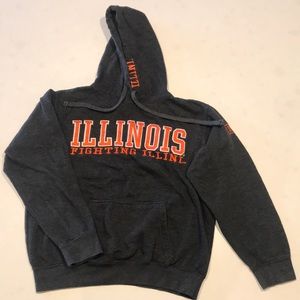 Navy, orange, & white Fighting Illini hoodie